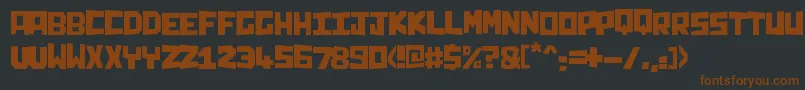 Chunq Font – Brown Fonts on Black Background