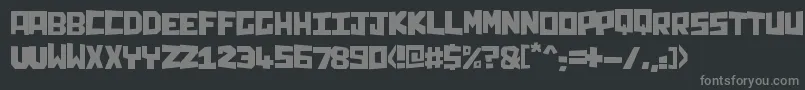 Więcej informacji o czcionce Chunq Czcionka Chunq – szare czcionki na czarnym tle
