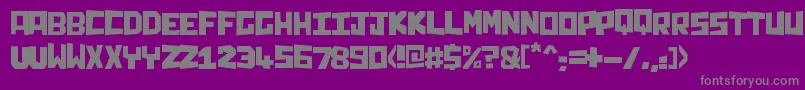 Chunq-Schriftart – Graue Schriften auf violettem Hintergrund