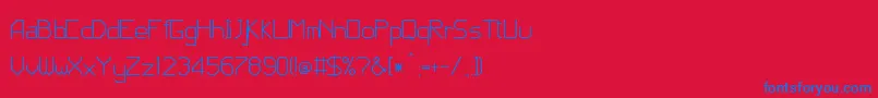 JdCode Font – Blue Fonts on Red Background