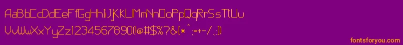 JdCode Font – Orange Fonts on Purple Background