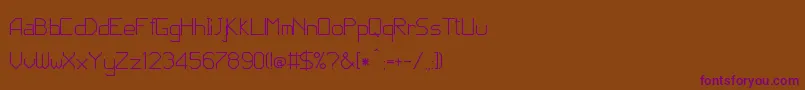 Шрифт JdCode – фиолетовые шрифты на коричневом фоне