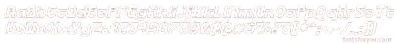 FuturexPhatOutlineItalic Font – Pink Fonts