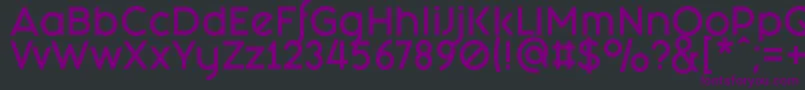 Czcionka FashionFetishBold – fioletowe czcionki na czarnym tle
