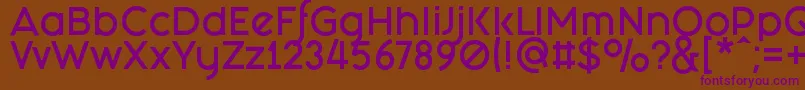 FashionFetishBold-fontti – violetit fontit ruskealla taustalla