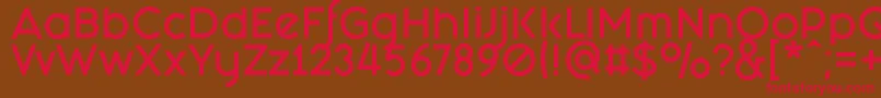 FashionFetishBold Font – Red Fonts on Brown Background