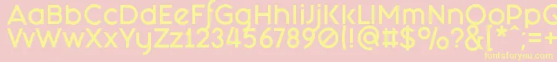 FashionFetishBold Font – Yellow Fonts on Pink Background