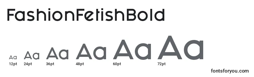 FashionFetishBold Font Sizes