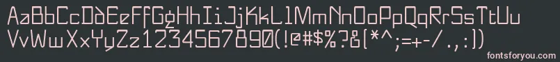 NewnerdishPlain Font – Pink Fonts on Black Background