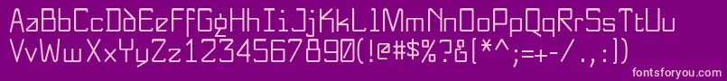 NewnerdishPlain Font – Pink Fonts on Purple Background