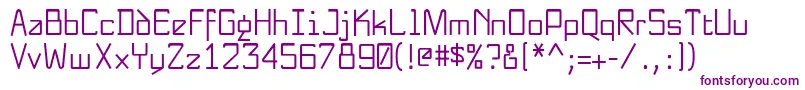 Шрифт NewnerdishPlain – фиолетовые шрифты
