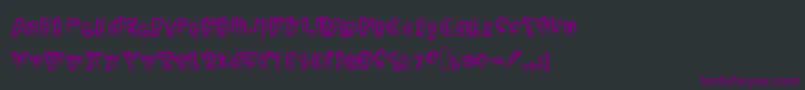 Halfhalf Font – Purple Fonts on Black Background