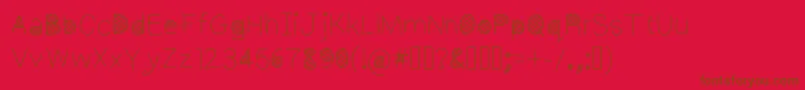 Cool Font – Brown Fonts on Red Background