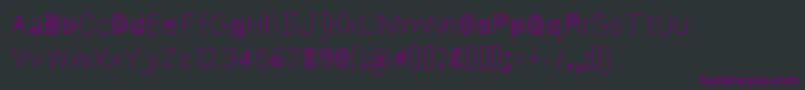 Cool Font – Purple Fonts on Black Background