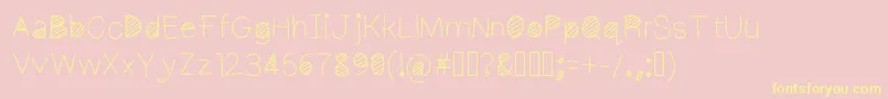 fuente Cool – Fuentes Amarillas Sobre Fondo Rosa