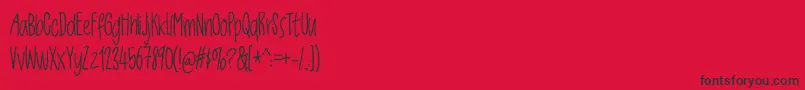 Jackdawsdemo Font – Black Fonts on Red Background