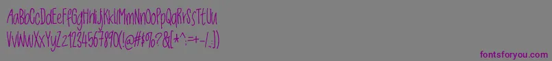 Jackdawsdemo Font – Purple Fonts on Gray Background