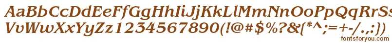 BenguiatstdMediumitalic Font – Brown Fonts on White Background