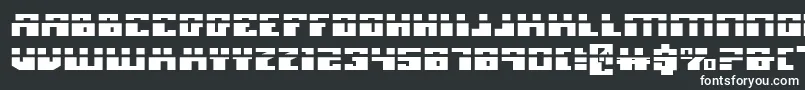 Шрифт Micronianela – белые шрифты на чёрном фоне