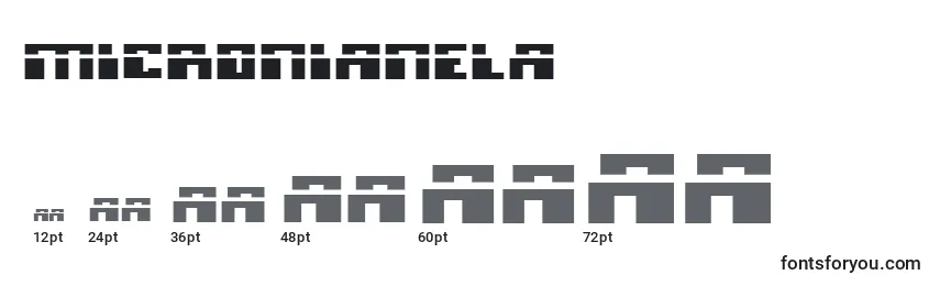 Micronianela Font Sizes