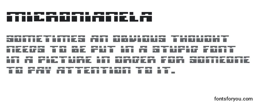 Обзор шрифта Micronianela