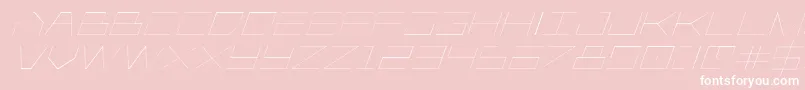 fuente Player1uplightitalic – Fuentes Blancas Sobre Fondo Rosa