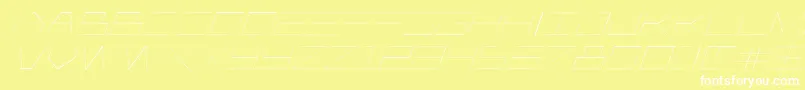Player1uplightitalic Font – White Fonts on Yellow Background