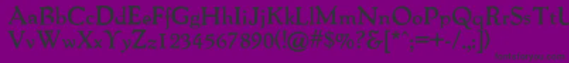 Packardantique ffy Font – Black Fonts on Purple Background