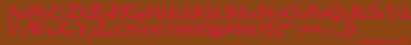 Packardantique ffy Font – Red Fonts on Brown Background