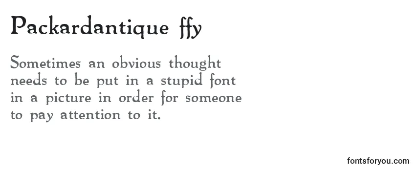 Packardantique ffy Font