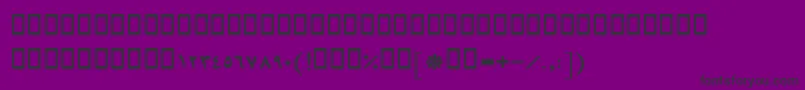 Шрифт BMashhadBold – чёрные шрифты на фиолетовом фоне