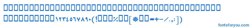 BMashhadBold-Schriftart – Blaue Schriften auf weißem Hintergrund
