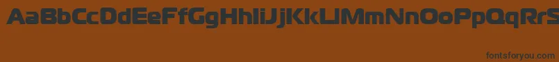 CgoMagistralBlackCyrillic Font – Black Fonts on Brown Background