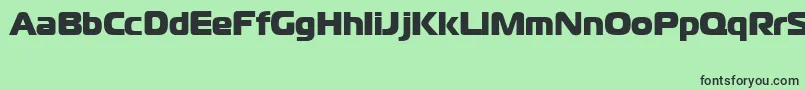 Czcionka CgoMagistralBlackCyrillic – czarne czcionki na zielonym tle