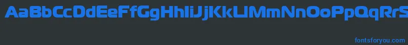 CgoMagistralBlackCyrillic Font – Blue Fonts on Black Background