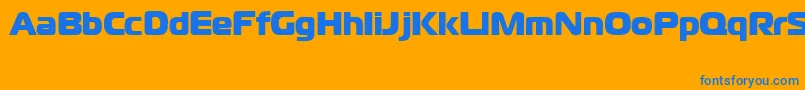 CgoMagistralBlackCyrillic Font – Blue Fonts on Orange Background