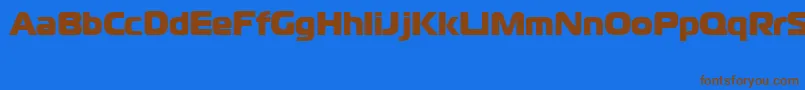 CgoMagistralBlackCyrillic-fontti – ruskeat fontit sinisellä taustalla