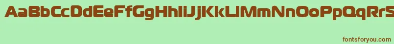 Шрифт CgoMagistralBlackCyrillic – коричневые шрифты на зелёном фоне