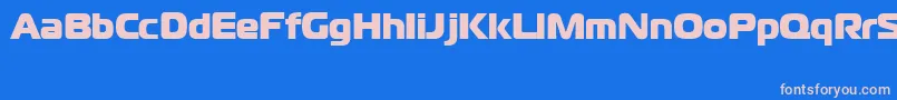 CgoMagistralBlackCyrillic Font – Pink Fonts on Blue Background