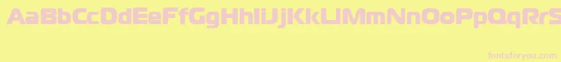 CgoMagistralBlackCyrillic Font – Pink Fonts on Yellow Background