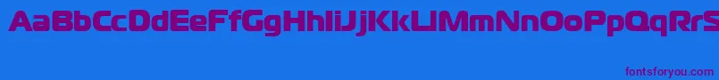 CgoMagistralBlackCyrillic Font – Purple Fonts on Blue Background