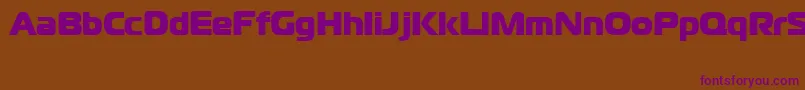 CgoMagistralBlackCyrillic Font – Purple Fonts on Brown Background