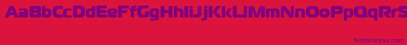 CgoMagistralBlackCyrillic Font – Purple Fonts on Red Background