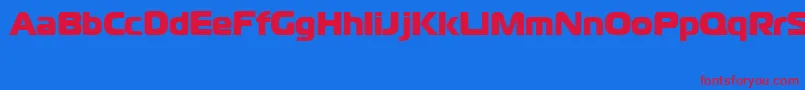 CgoMagistralBlackCyrillic Font – Red Fonts on Blue Background