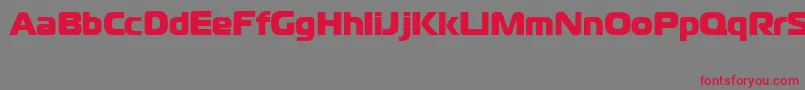 CgoMagistralBlackCyrillic Font – Red Fonts on Gray Background