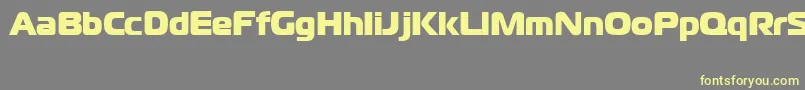 CgoMagistralBlackCyrillic Font – Yellow Fonts on Gray Background