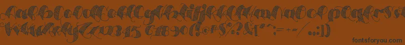 Espesorolas2 Font – Black Fonts on Brown Background