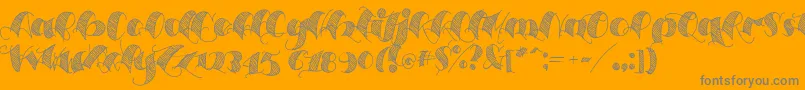 Espesorolas2 Font – Gray Fonts on Orange Background