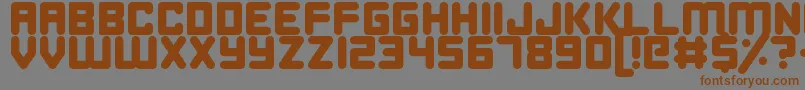 fuente HappyBomb – Fuentes Marrones Sobre Fondo Gris