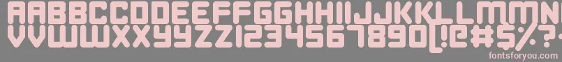 HappyBomb Font – Pink Fonts on Gray Background